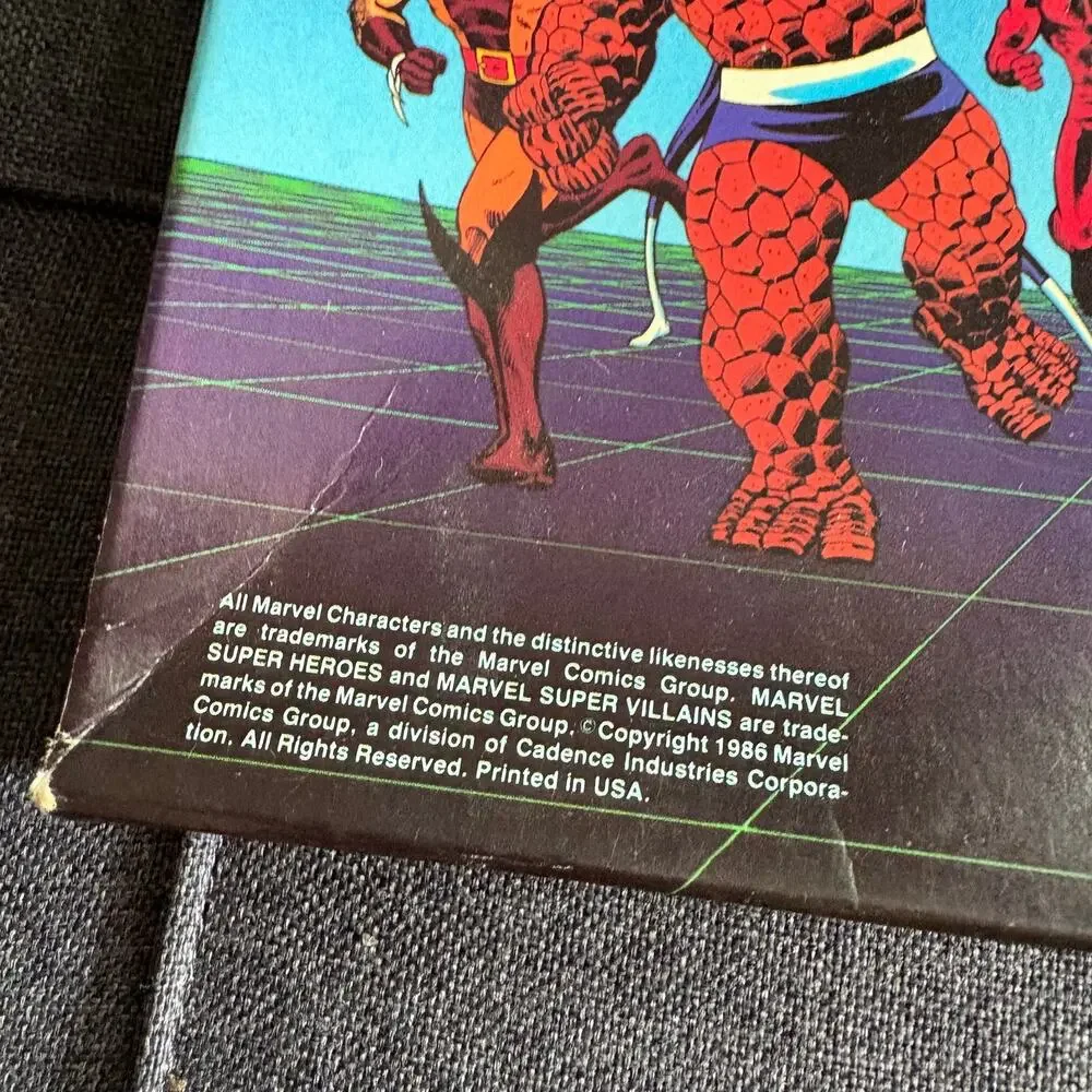 Marvel Super Heroes Advanced Set Role Playing Game Vintage COMPLETE/Unpunched